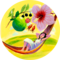 Illustration von einer jungen Dame in einer Hängematte. Darüber sind Blüten und Obst zu sehen. | © SONNENTOR