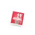 Tea bag "1 Santa's Secret", text: "Organic fruit and spice tea blend" with QR code