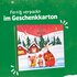 Closed Sonnentor gift box with winter illustration and text "Ready packed in a gift box"