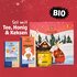 Sonnentor Christmas gift box with tea, honey and cookies, organic