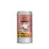 Photo of a spice tin Aladdin's coffee spice. On the tin is genie drinking tea depicted .